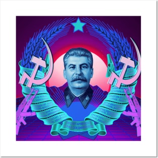 Stalin laborwave Posters and Art